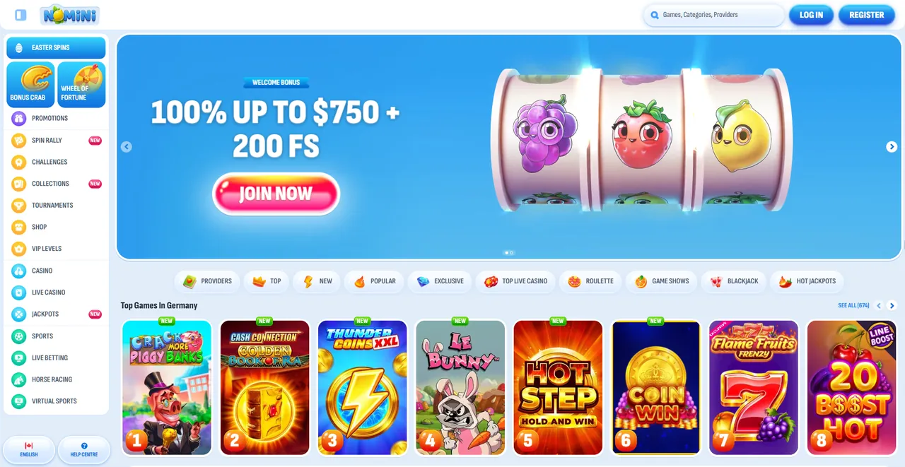 Nomini Casino - Oficiālā Tiešsaistes Kazino Vietne Latvijā Casino
